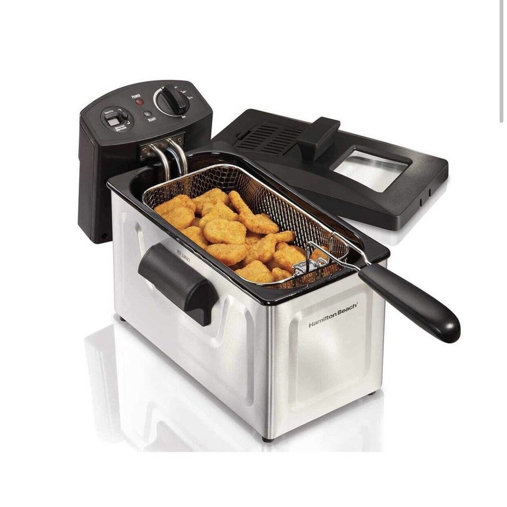 New Hamilton Beach Deep Fryer 12 Cup Oil Capacity 35033. Factory Sealed